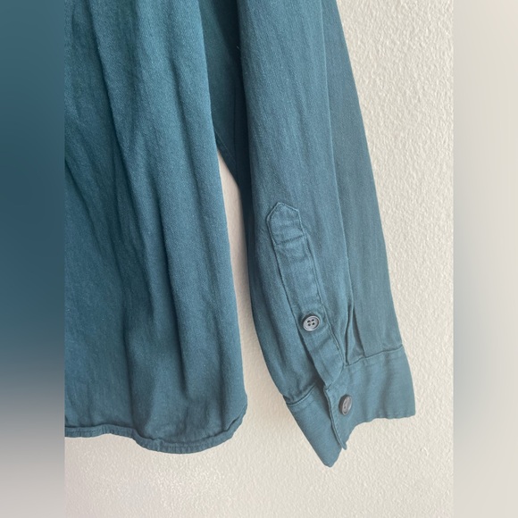 Zara Men Button Up Green Shirt Size Medium - Picture 5 of 9